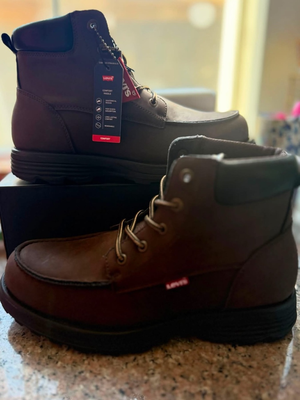 Levi's Men's Dark Brown Lace-Up Boots